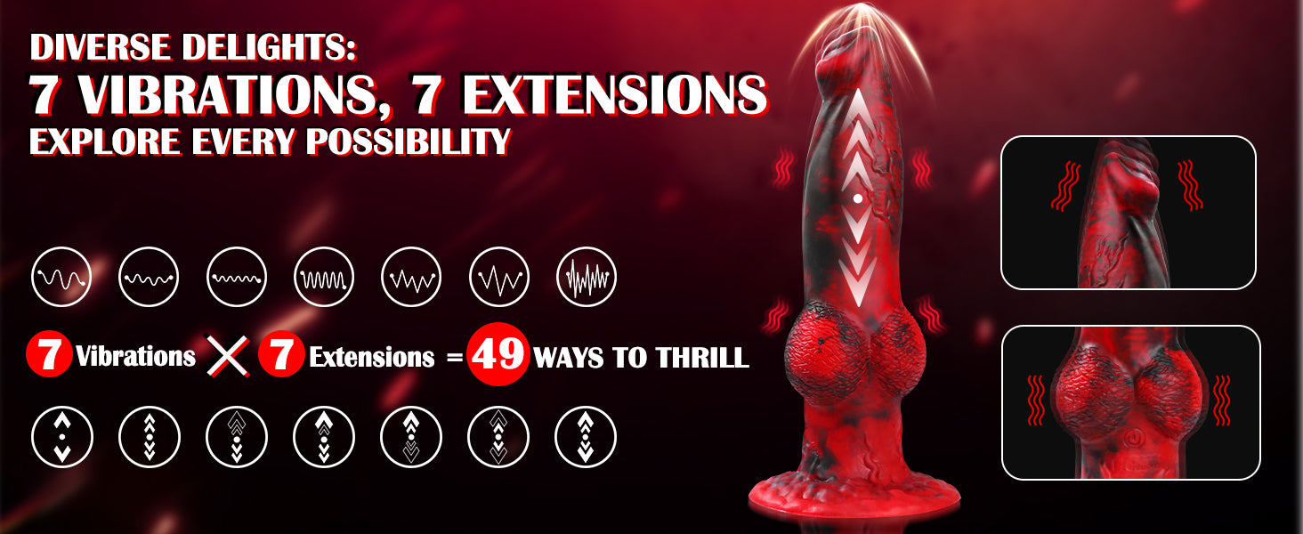 HESEKS 10.2 inch Thrusting Dildo Vibrator Realistic Huge Vibrating Penis Anal Stimulatior Monster Big Dildos with Remote Control