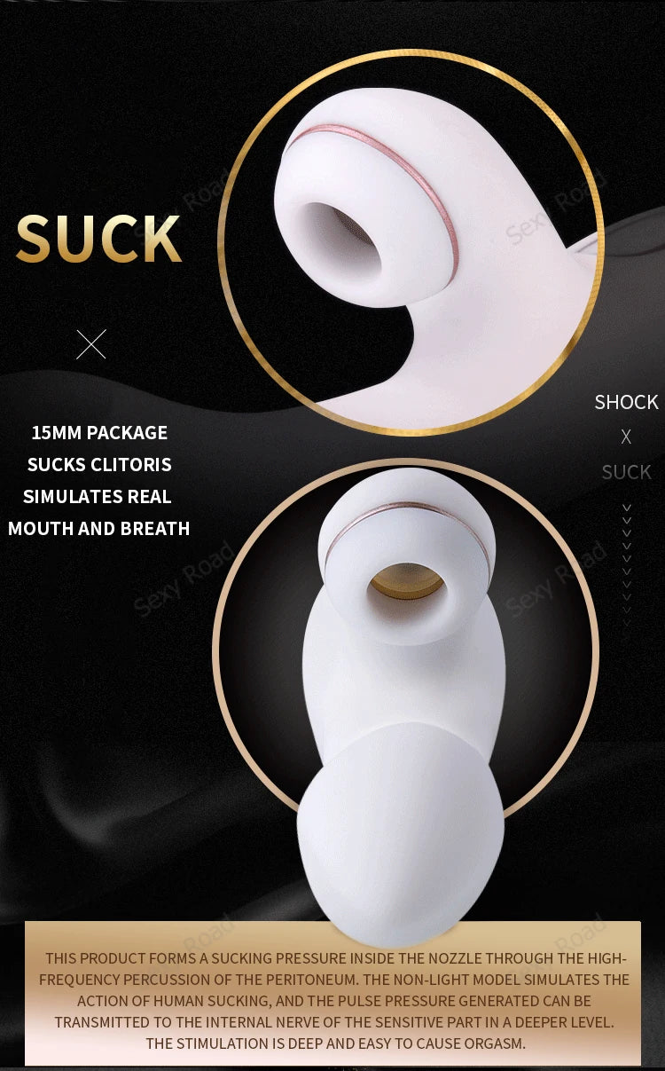 German satisfyer 10 Speed Sucking Vibrators G spot Clit Stimulation Silicone Vibration Nipple Sucker dildo UYO rabbit vibrator