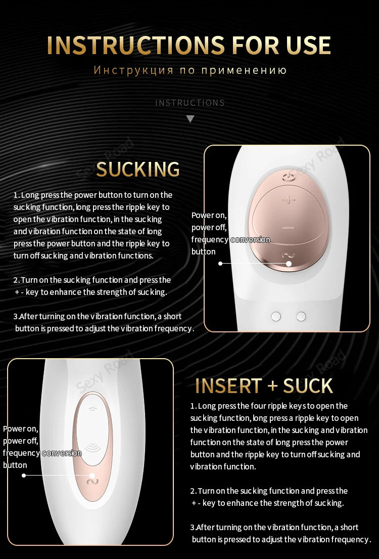 German satisfyer 10 Speed Sucking Vibrators G spot Clit Stimulation Silicone Vibration Nipple Sucker dildo UYO rabbit vibrator