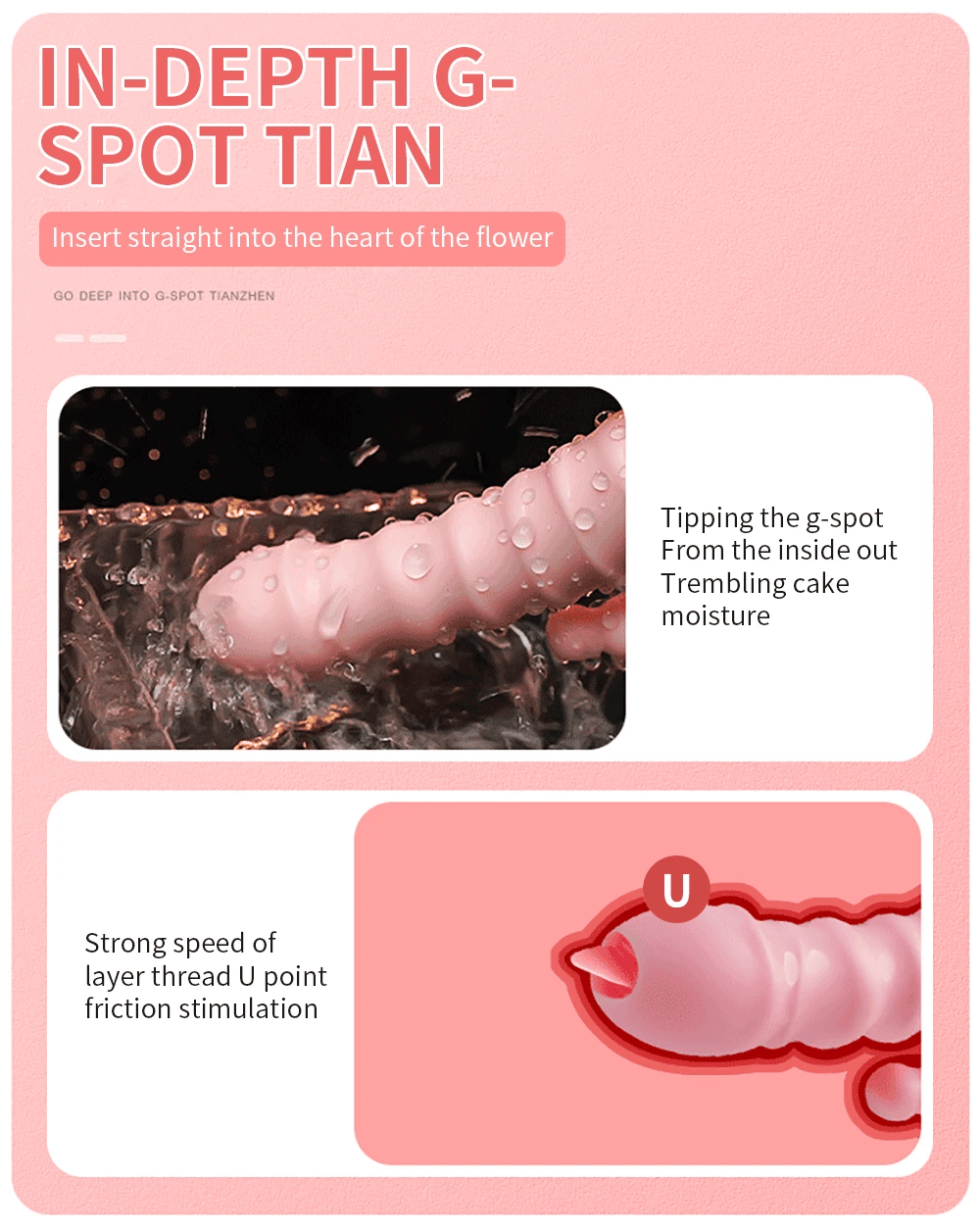 Rabbit G Spot Dildo Vibrator Clitoris Stimulator Penis Anal Double Penetration Tongue Licking Double Rod Sex Toy For Women Adult