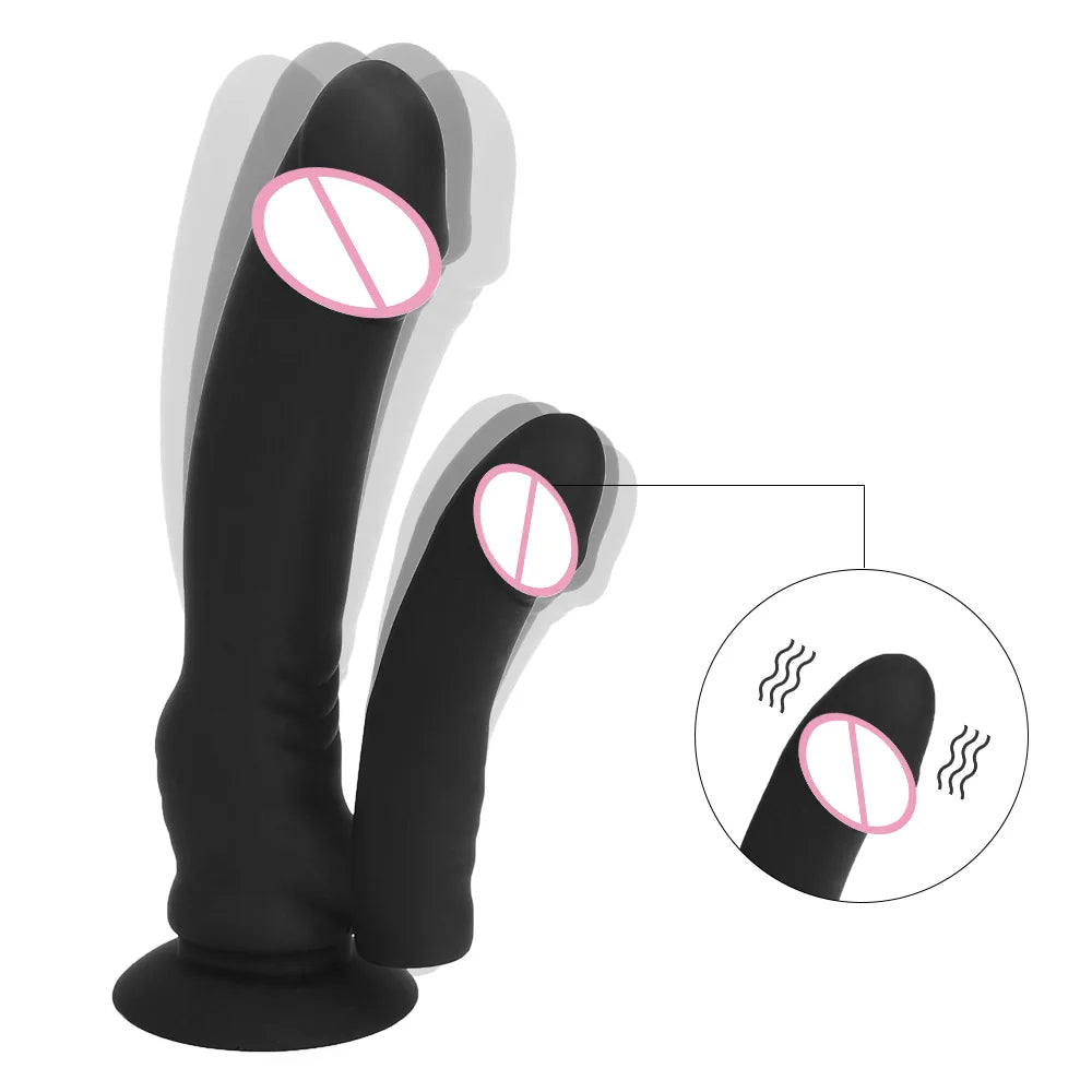 VATINE Silicone Double Dildo Vibrators G spot Clitoris Stimulate Anal Plug Clitoris Stimulator Waterproof Female Masturbation