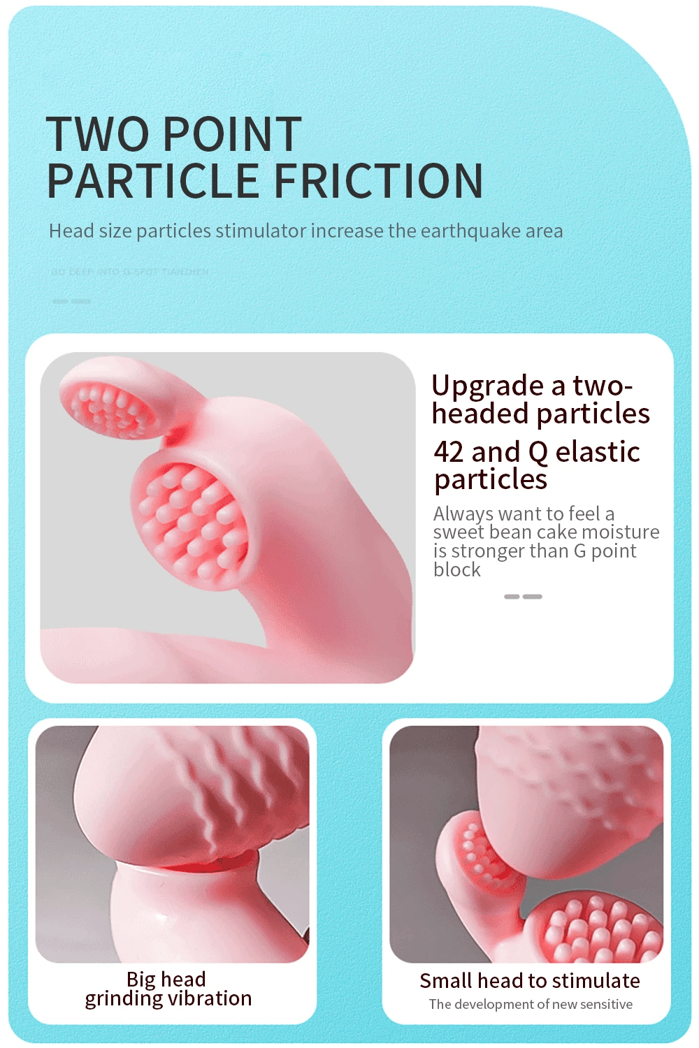 Rabbit G Spot Dildo Vibrator Clitoris Stimulator Penis Anal Double Penetration Tongue Licking Double Rod Sex Toy For Women Adult