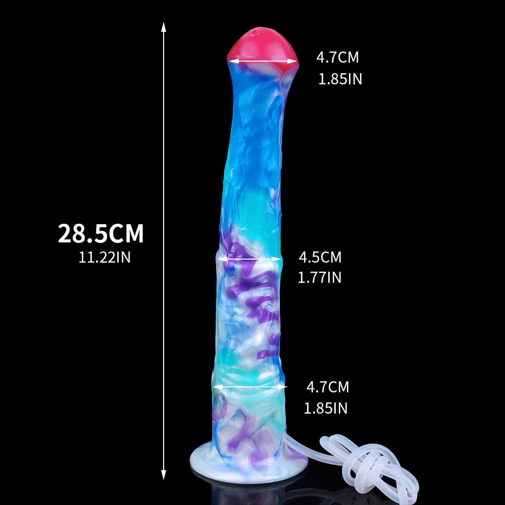 YOCY Realistic Horse Dildo Ejaculating Fantasy Long Animal Penis Silicone Anal Dildos For Masturbator Sex Toy For Women Men