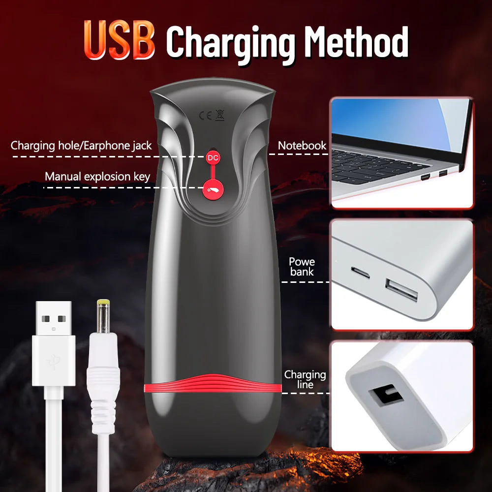 Penis Trainer Sucking Vibrator Automatic Male Masturbator Men’s Pocket Pussy Sexy Moaning Adult Sex Toy For Men Sexuale Juguete