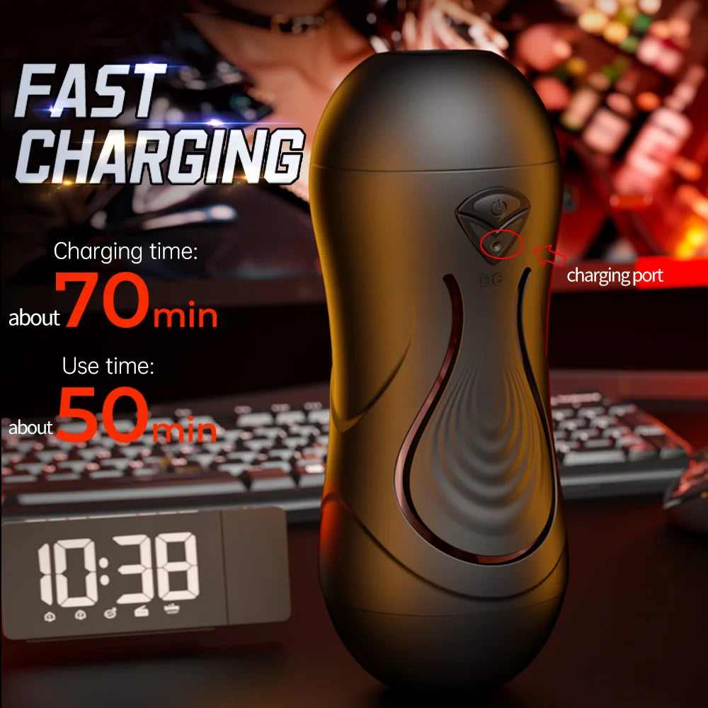 Automatic Male Masturbator Cup Blowjob Vaginal Penetration Pocket Pussy APP Control Sex Toy For Men  Adults Goods Sex Machine