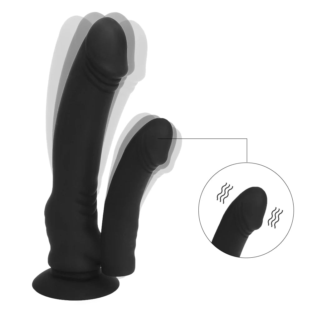 VATINE Silicone Double Dildo Vibrators G spot Clitoris Stimulate Anal Plug Clitoris Stimulator Waterproof Female Masturbation