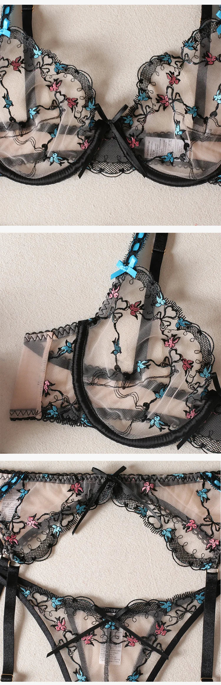 Women's Sexys Lingerie Woman Senxual Lingeries Sets Sexy Outfit Romantic Lingeries Set for Woman Hot Lingerieset Dames Lace Bra