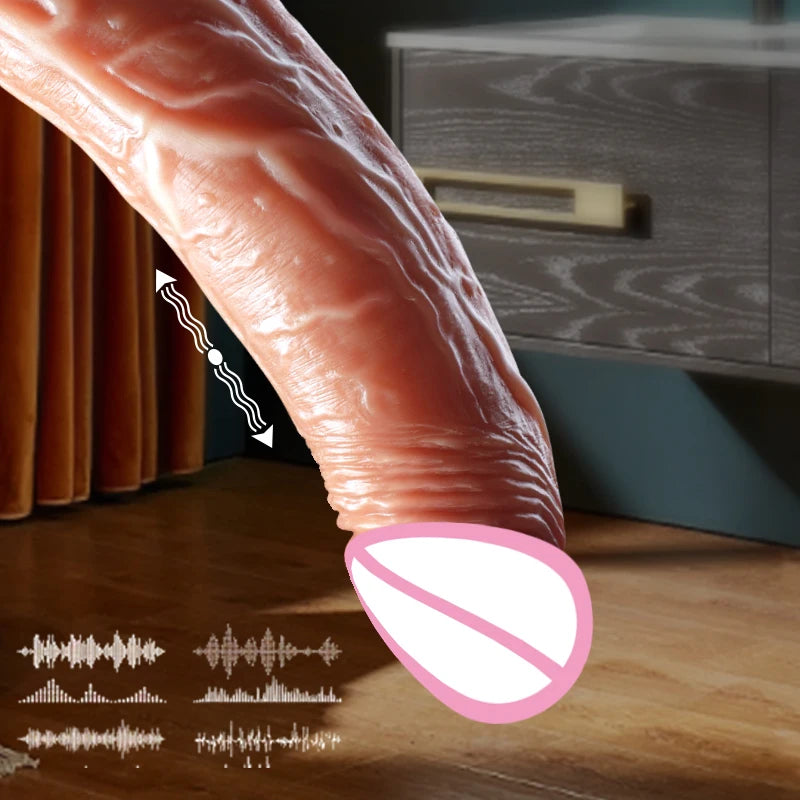 Realistic Dildo Sex Toys for Women Telescopic Vibrators with Female Vagina Stimulator Dildos Vibrators Big Penis Anal Plug Dick