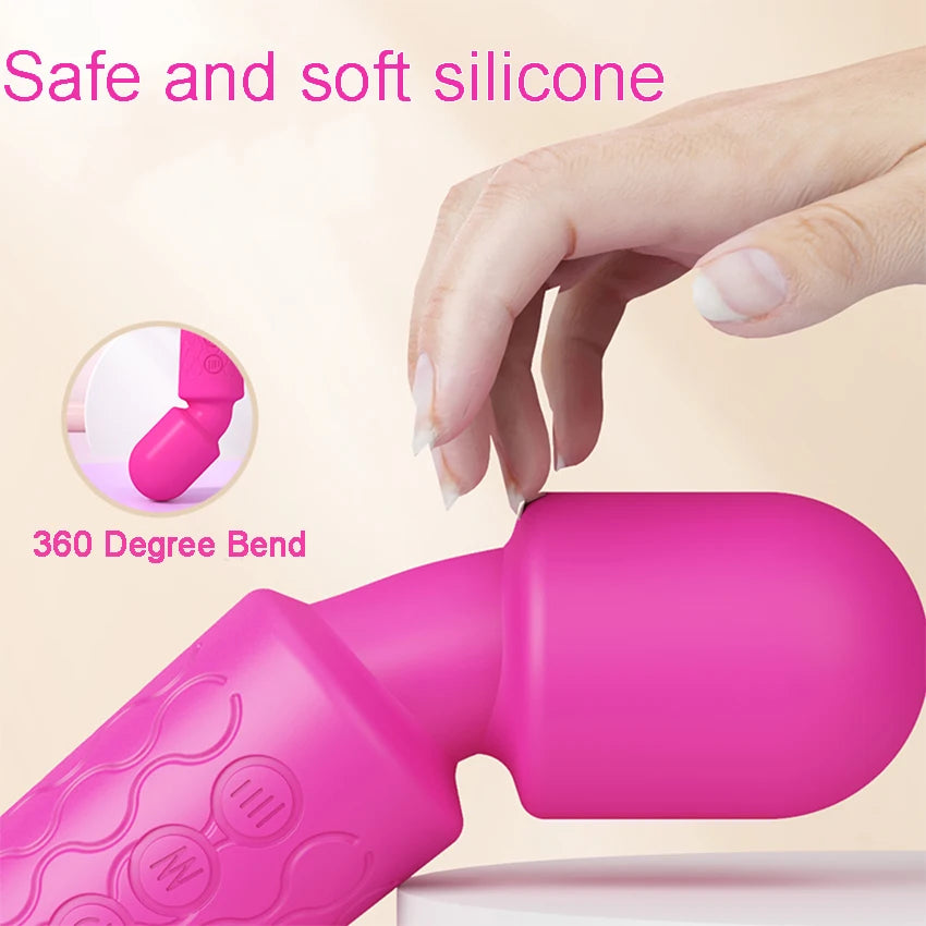 20 Modes Strong Vibration Mini Vibrator Magic Stick USB Charging Massager Clitoris G-Spot Vibrators Sex Toy For Women Adults 18+