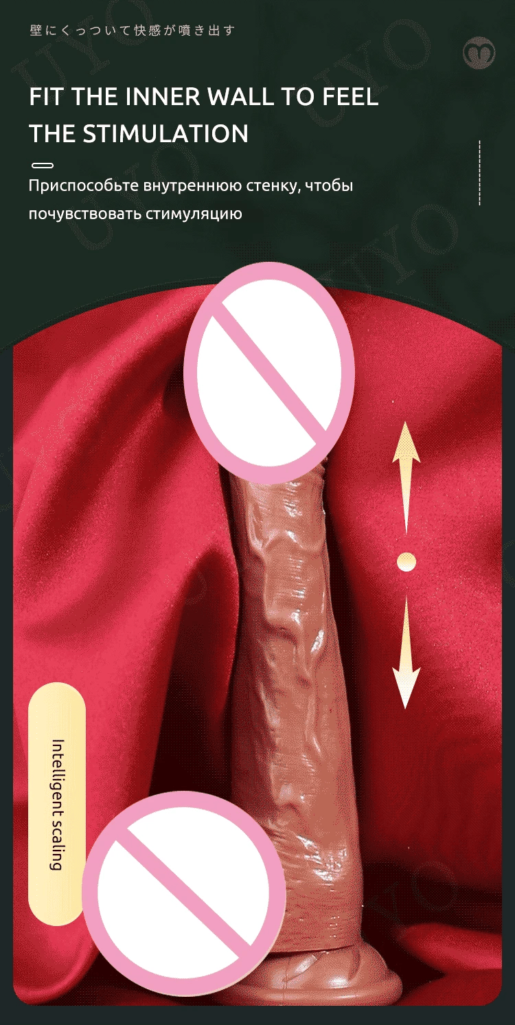realistic big dildo vibrator penis telescopic swing heating silicone dildos female remote control vibrators for women UYO