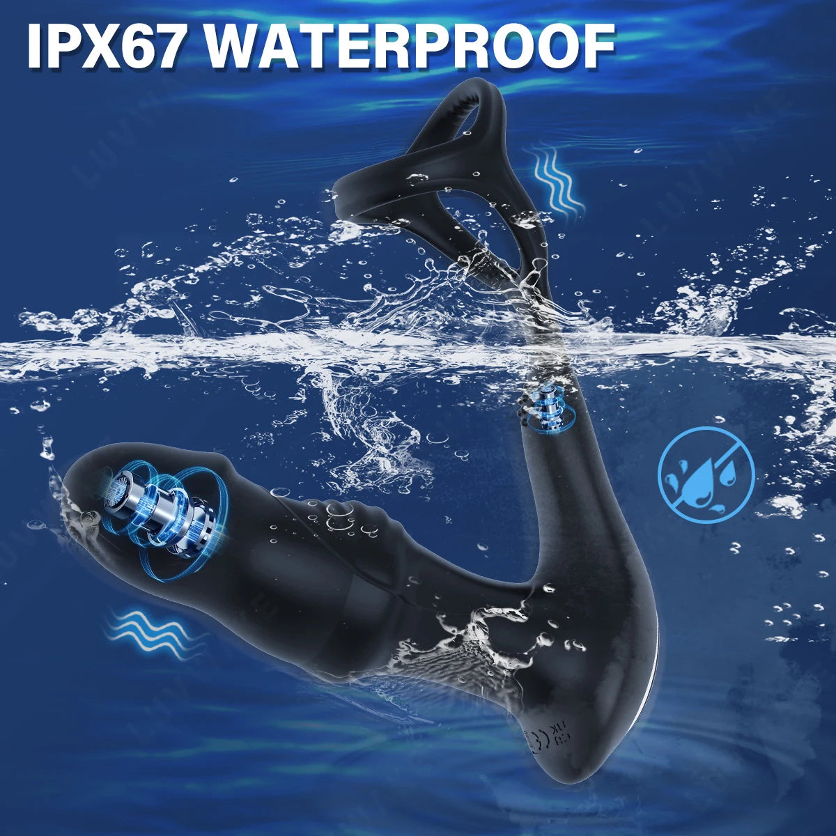 Penis Ring Cock Ring Dick Sleeve Male Prostate Massager Silicone Male Masturbator Male Anal Vibrator Adult Sex Toy for Men