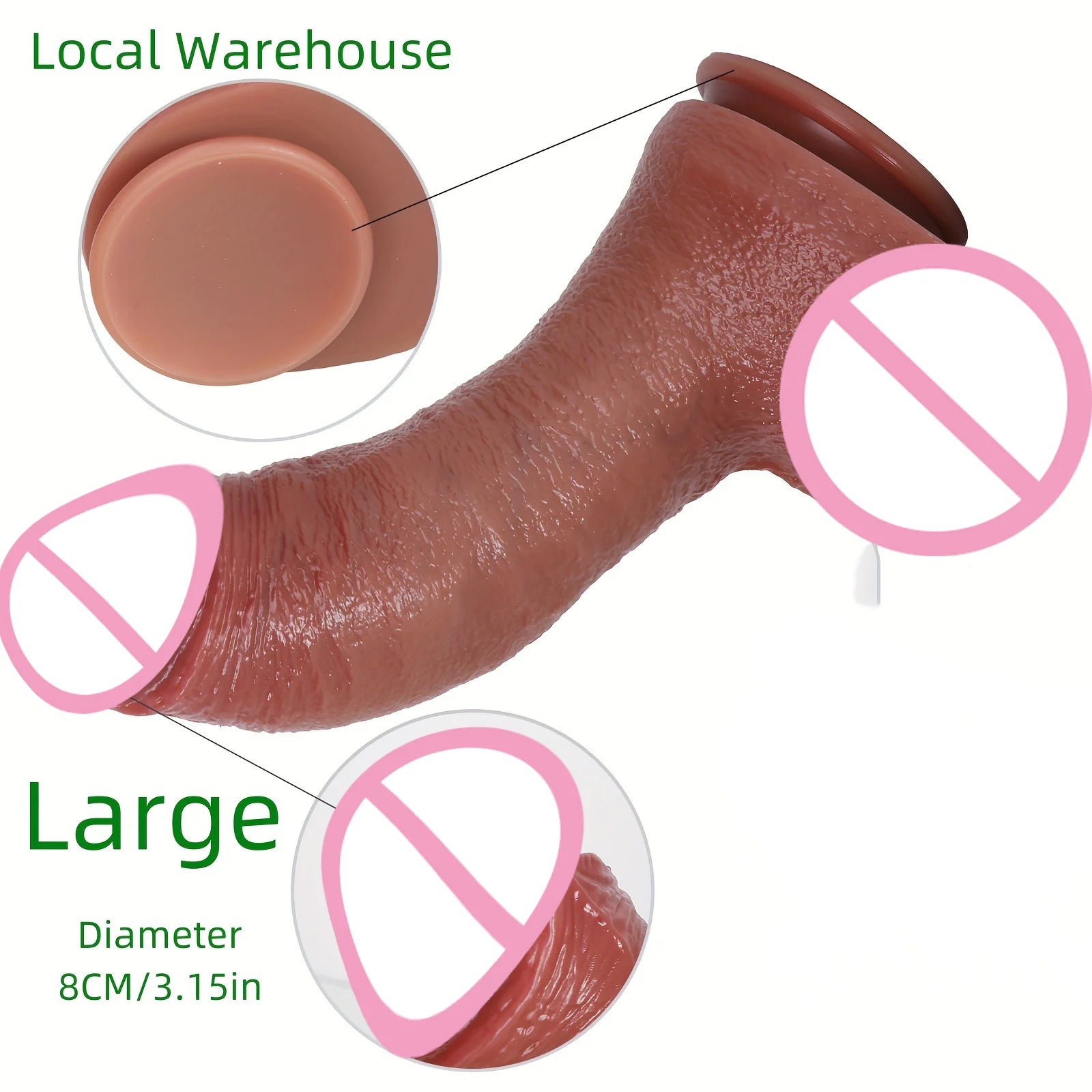 Huge Thick Realistic Dildo Big Penis Double Penetration Anal Plug Fake Dick Adult Vagina Masturbator Sex Toy for Women Sexuales