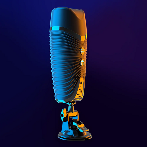 Automatic  Pocket Pussy Male Masturbator Simulated Labia Vagina Intelligent Voice Penis Trainer Bracket Adult Sex Toy For Men