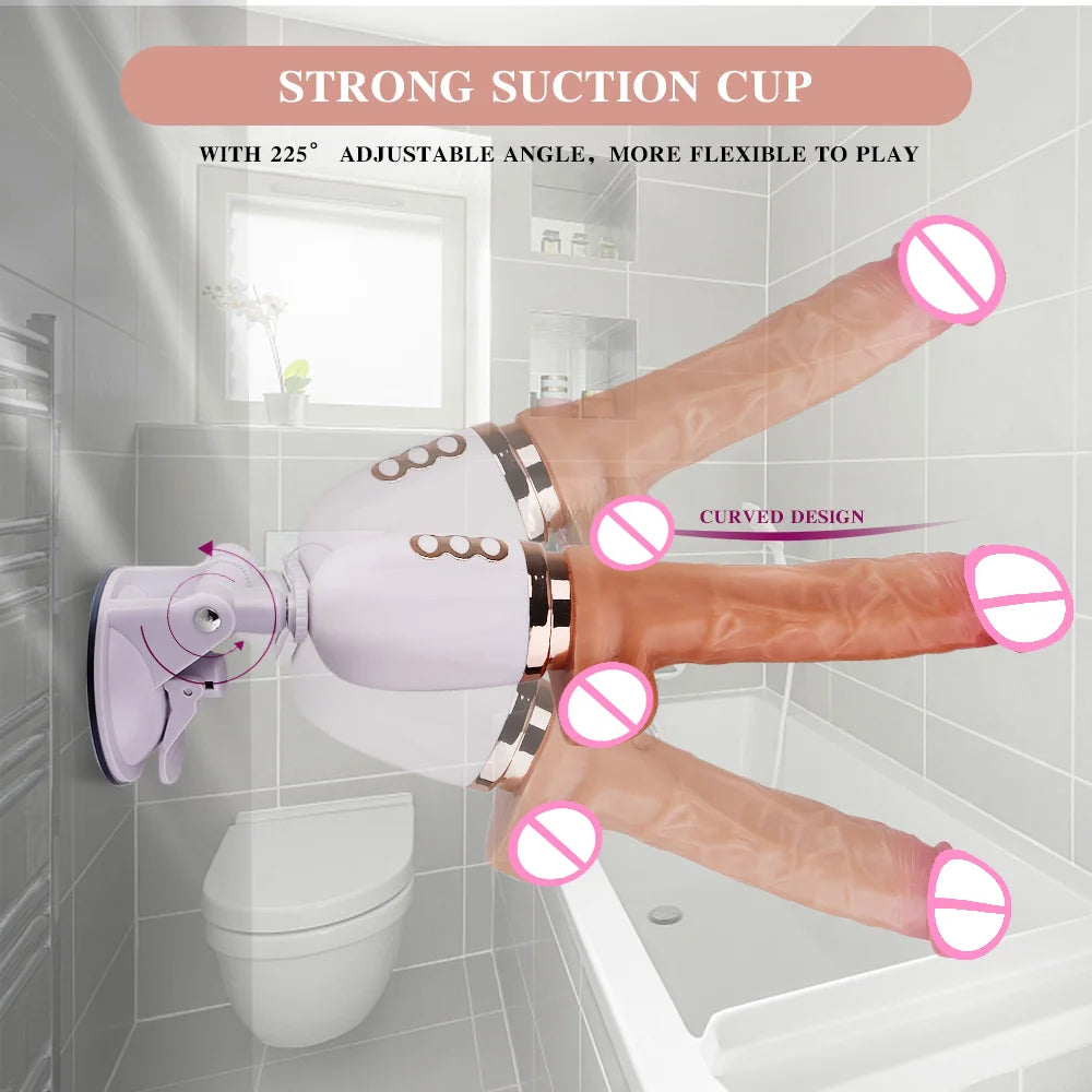 Adult Toy for Women Thrusting Dildo Telescopic Vibrator Sex Machine G Spot Vagina Stimulation Vagina Massager Sex Toy for Women 