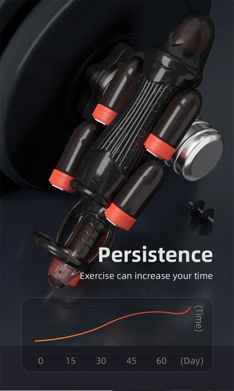 Male Powerful Penis Trainer Glans Stimulation Massager 6 motors Penis Vibrators Bullet Masturbator Delayed Ejaculation Trainer