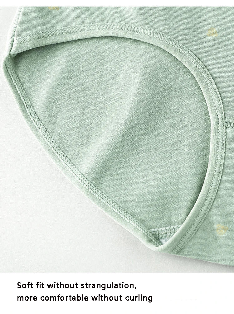 Women's Underwear Cotton High Waist Panties Female Abdominal Briefs Girls Graphene Antibacterial Underpant Ladies Sexy Lingeries