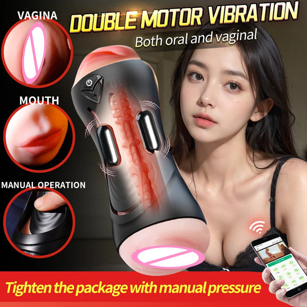 Automatic Male Masturbator Cup Blowjob Vaginal Penetration Pocket Pussy APP Control Sex Toy For Men  Adults Goods Sex Machine