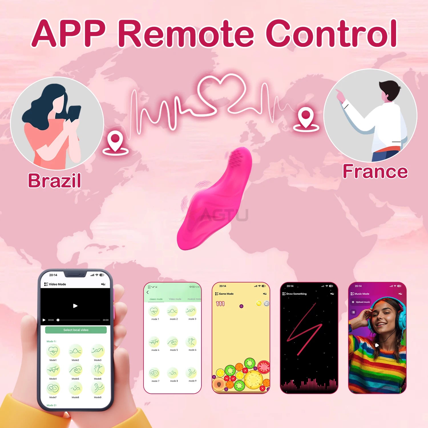 Wireless APP Controll Vibrator Female Wearable Panty Clitoris Stimulator Masturbation Adult Goods Sex Toy for Women 's Panties