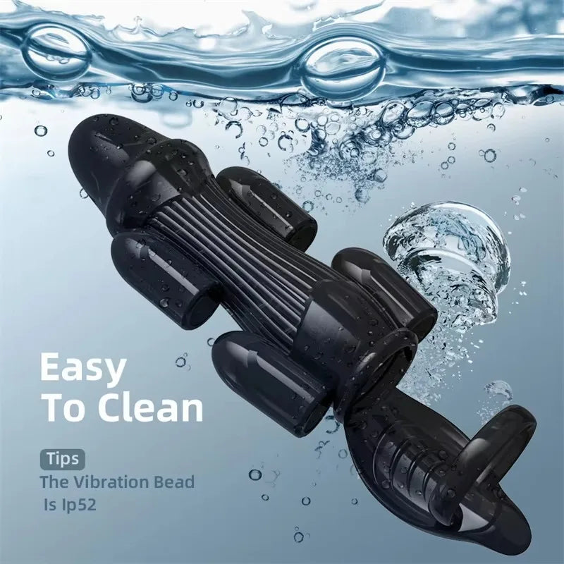 Male Powerful Penis Trainer Glans Stimulation Massager 6 motors Penis Vibrators Bullet Masturbator Delayed Ejaculation Trainer