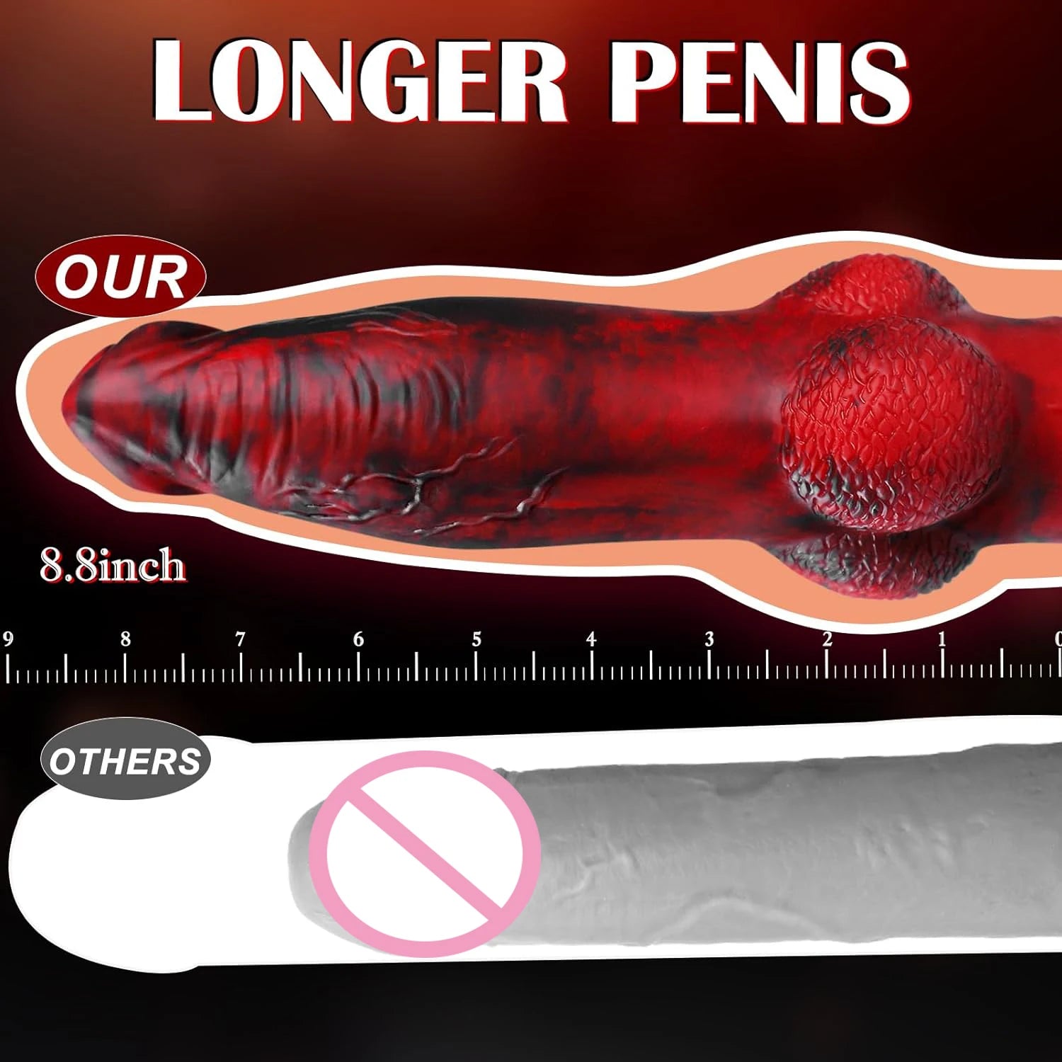 HESEKS 10.2 inch Thrusting Dildo Vibrator Realistic Huge Vibrating Penis Anal Stimulatior Monster Big Dildos with Remote Control