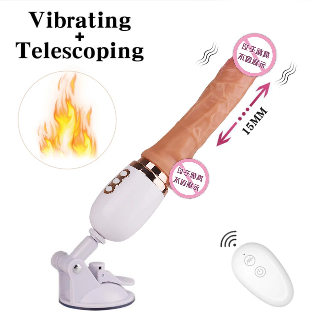 Adult Toy for Women Thrusting Dildo Telescopic Vibrator Sex Machine G Spot Vagina Stimulation Vagina Massager Sex Toy for Women 