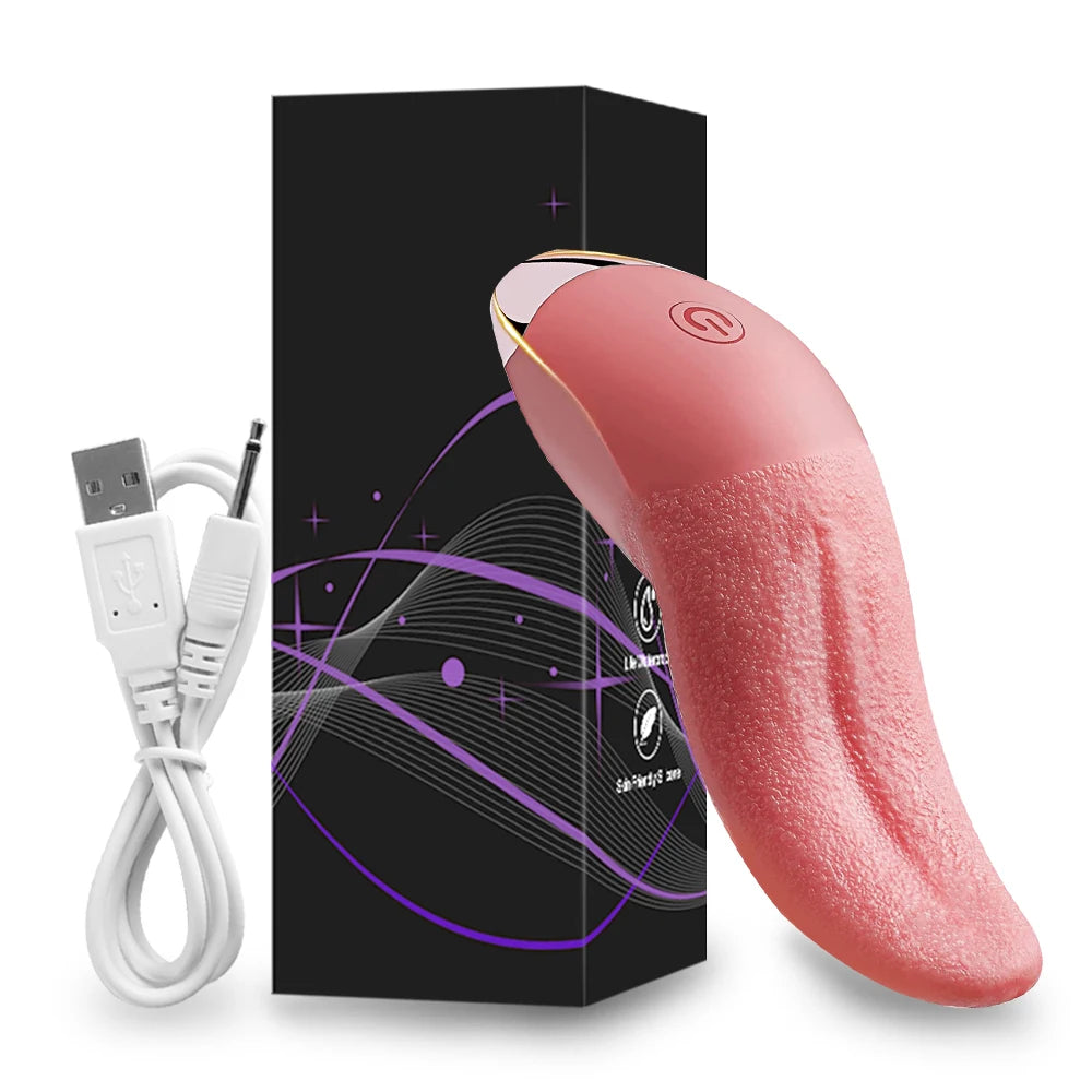 Powerful Tongue Licking Vibrator Adult Sex Toy For Women Nipple Vagina Clitoris Stimulator G Spot Vibrators Female Masturbation