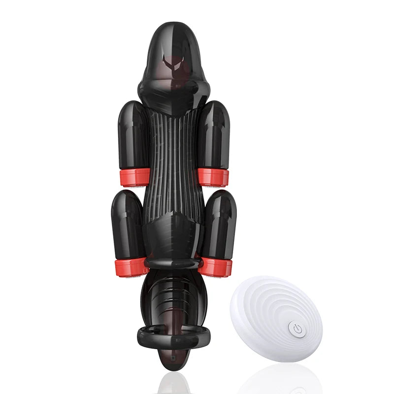 Glans Vibrators Powerful Penis Training Device 6 Vibrators Penis Sleeve Male Masturbator Penis Stimulator Delay Ejaculation