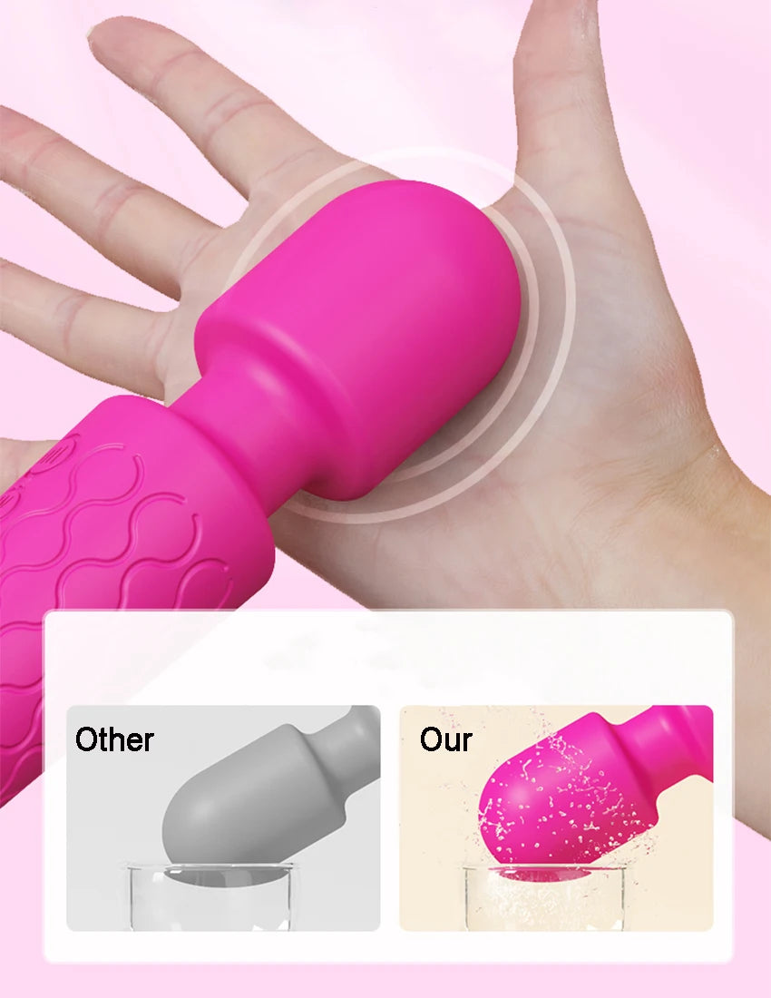 20 Modes Strong Vibration Mini Vibrator Magic Stick USB Charging Massager Clitoris G-Spot Vibrators Sex Toy For Women Adults 18+