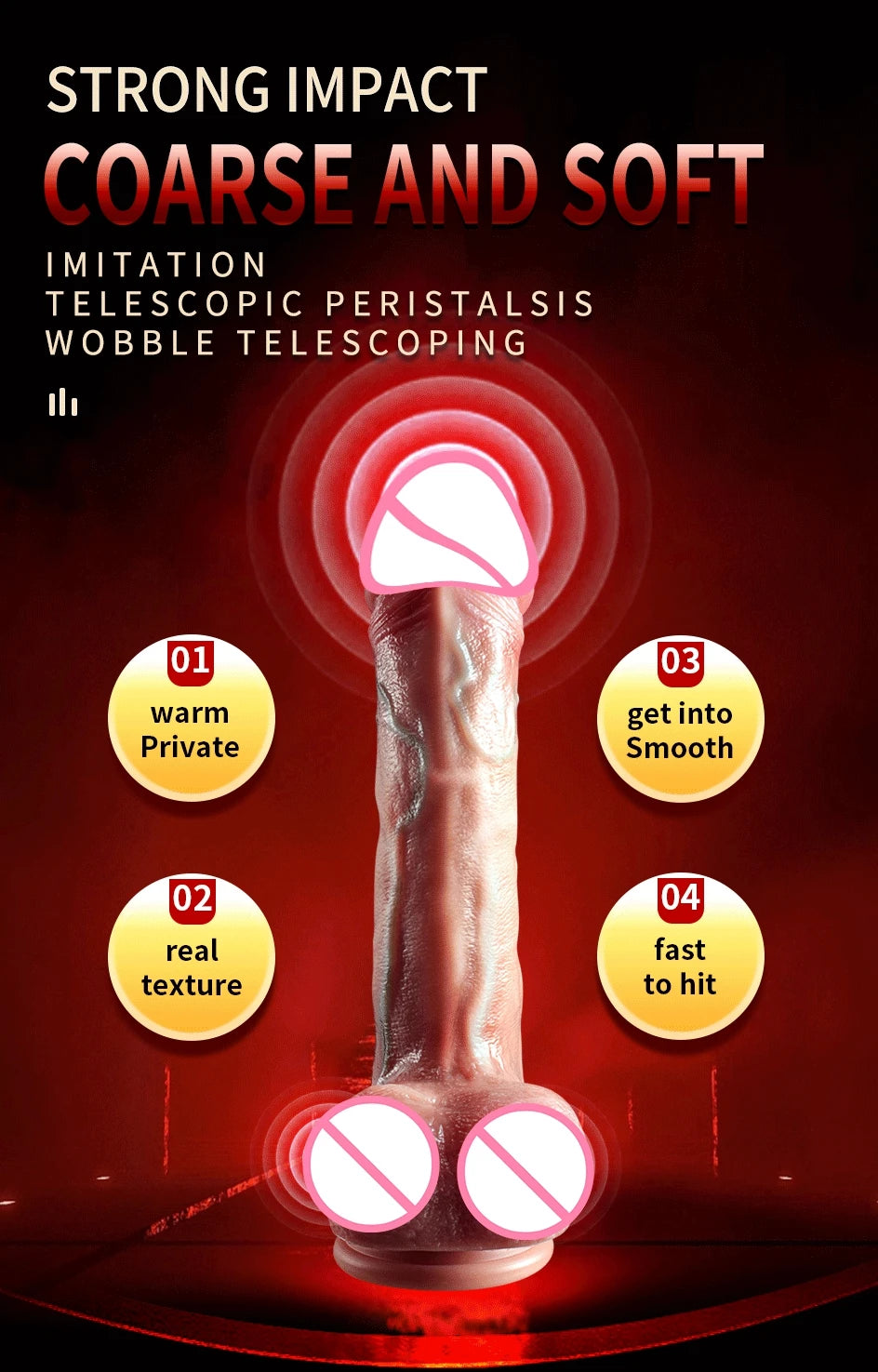 Wireless Vibrator Telescopic Dildos For Women Big Dildo Vibrador Heating Skin Feeling Dick Realistic Penis Large falos Silicone