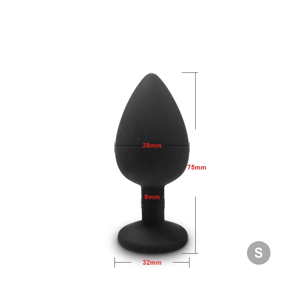 4pcs Soft Silicone Anal Plug Mini Erotic Bullet Vibrator Butt Plug Sex Toy for Men Women Gay Couples Anal Stimulator