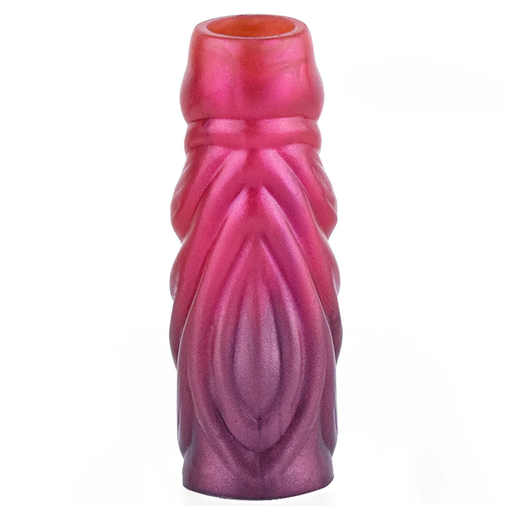 YOCY Silicone Penis Sleeve S,M,L Size Open-ended Animal Dildo Sheath Texture Massager Sex Toy For Men Women