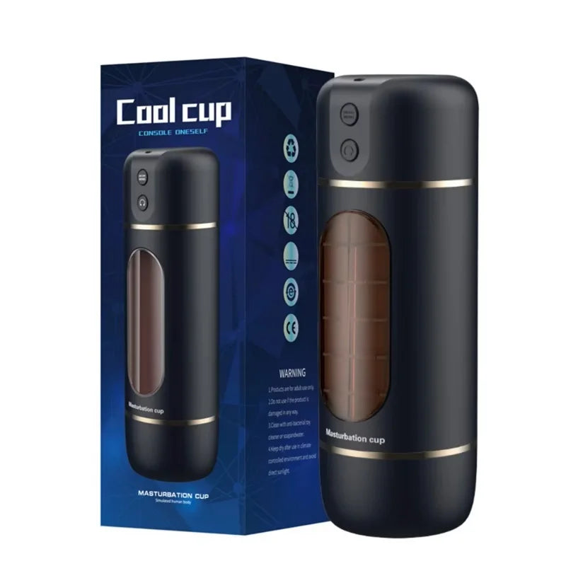 Electric Male Masturbator Cup Sex Toy for Men Blowjob Sex Machines Pocket Vagina Pussy Glans Trainner Adult Sex Toys for Men