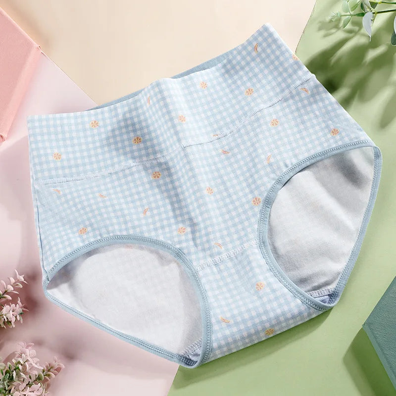 Women's Underwear Cotton High Waist Panties Female Abdominal Briefs Girls Graphene Antibacterial Underpant Ladies Sexy Lingeries