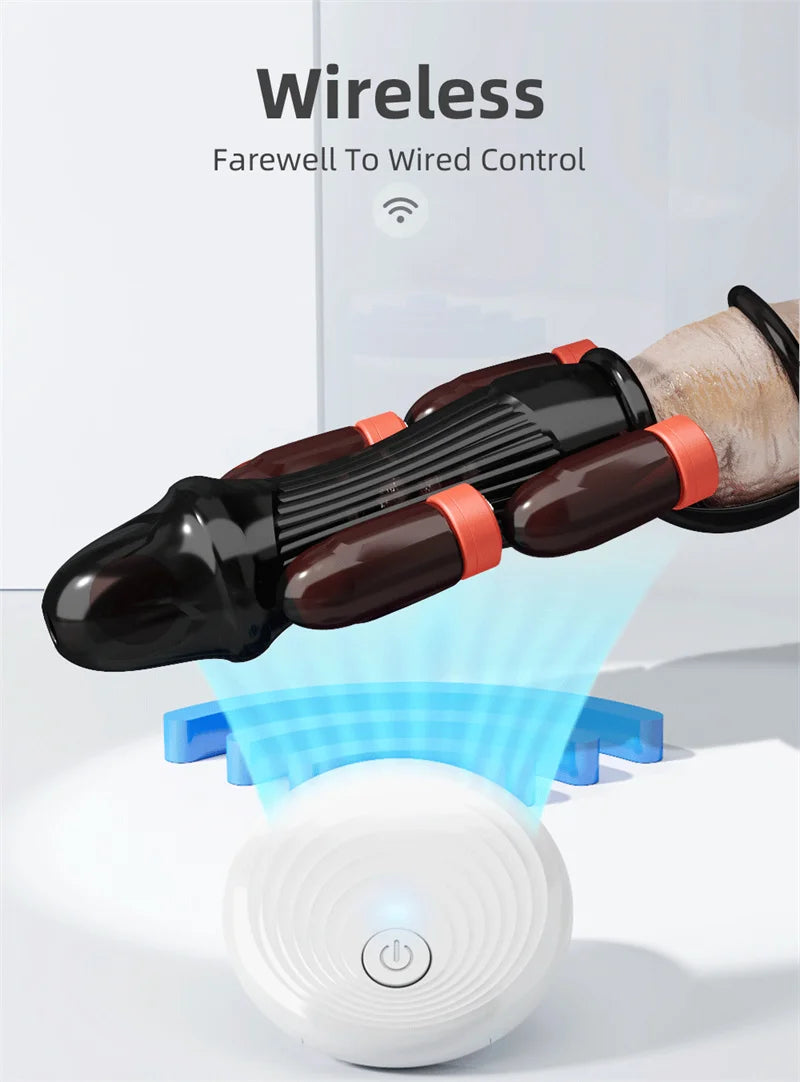 Male Powerful Penis Trainer Glans Stimulation Massager 6 motors Penis Vibrators Bullet Masturbator Delayed Ejaculation Trainer