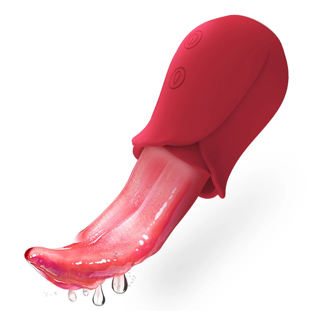 Powerful Tongue Licking Vibrator Adult Sex Toy For Women Nipple Vagina Clitoris Stimulator G Spot Vibrators Female Masturbation