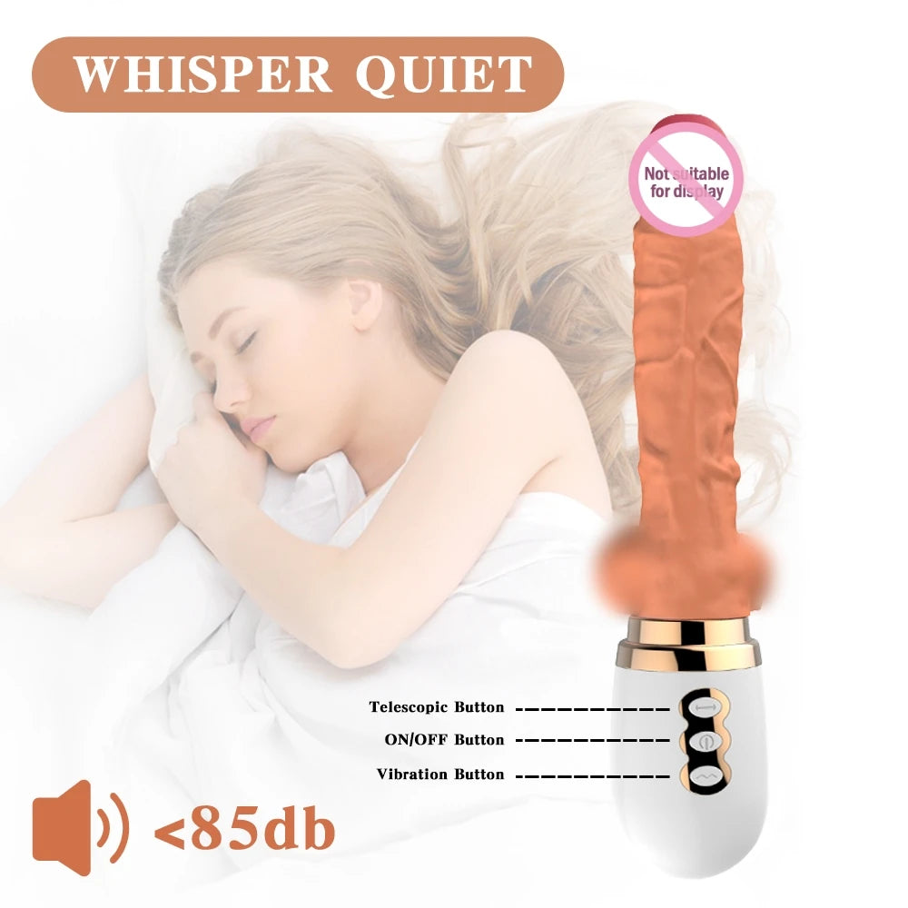 Adult Toy for Women Thrusting Dildo Telescopic Vibrator Sex Machine G Spot Vagina Stimulation Vagina Massager Sex Toy for Women 