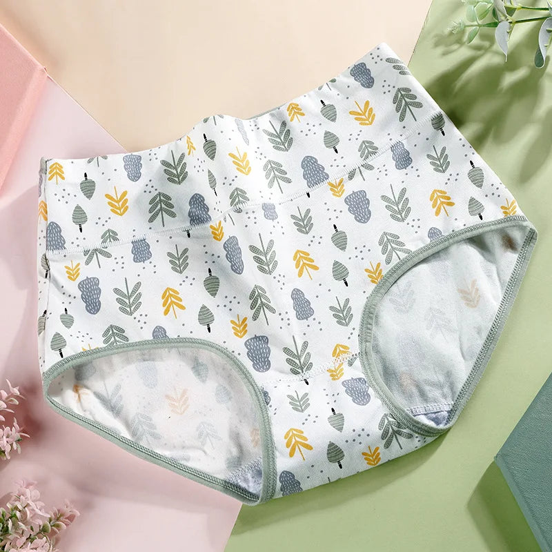 Women's Underwear Cotton High Waist Panties Female Abdominal Briefs Girls Graphene Antibacterial Underpant Ladies Sexy Lingeries