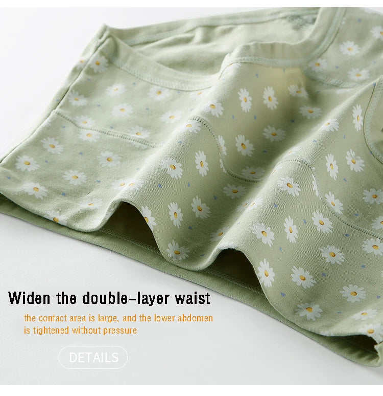 Women's Underwear Cotton High Waist Panties Female Abdominal Briefs Girls Graphene Antibacterial Underpant Ladies Sexy Lingeries