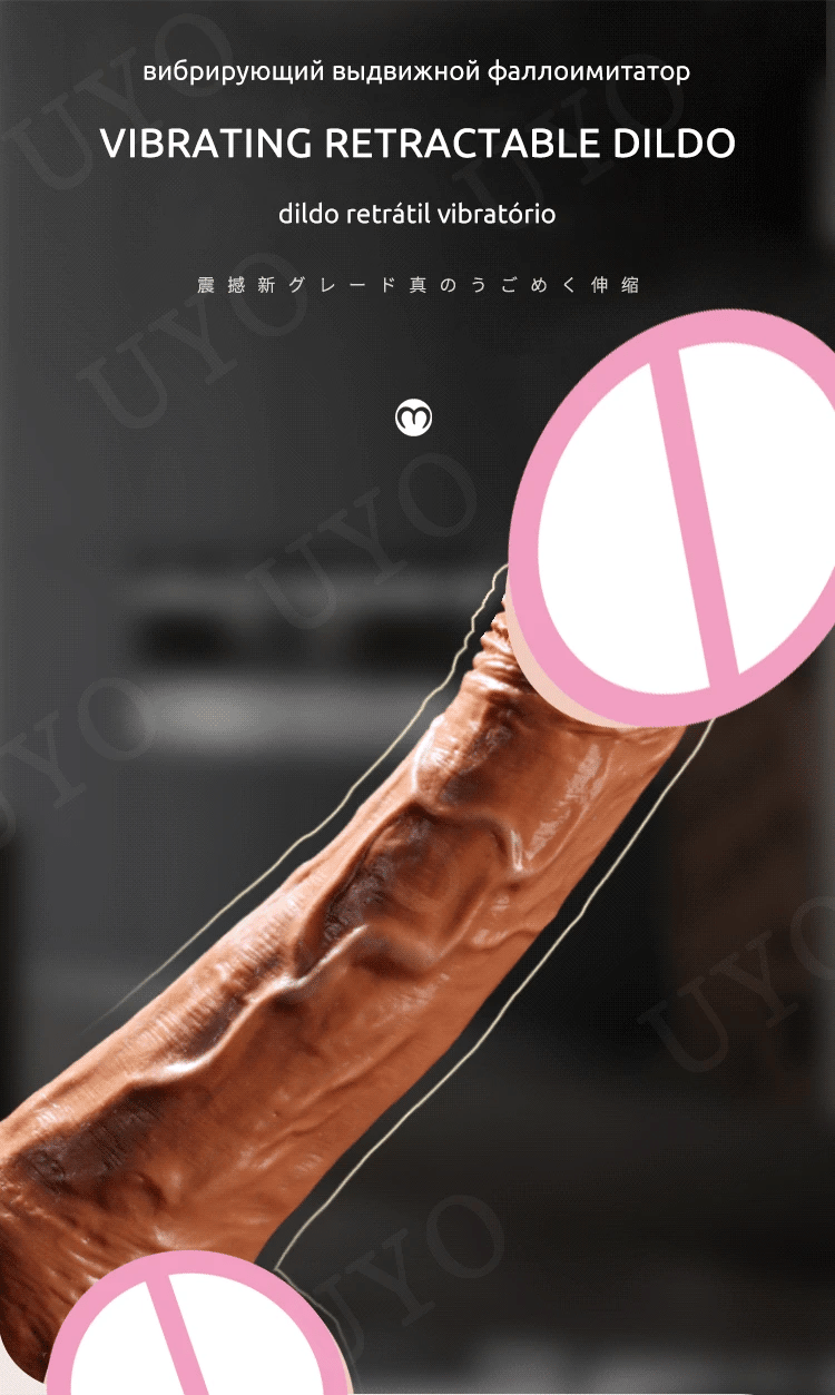 realistic big dildo vibrator penis telescopic swing heating silicone dildos female remote control vibrators for women UYO