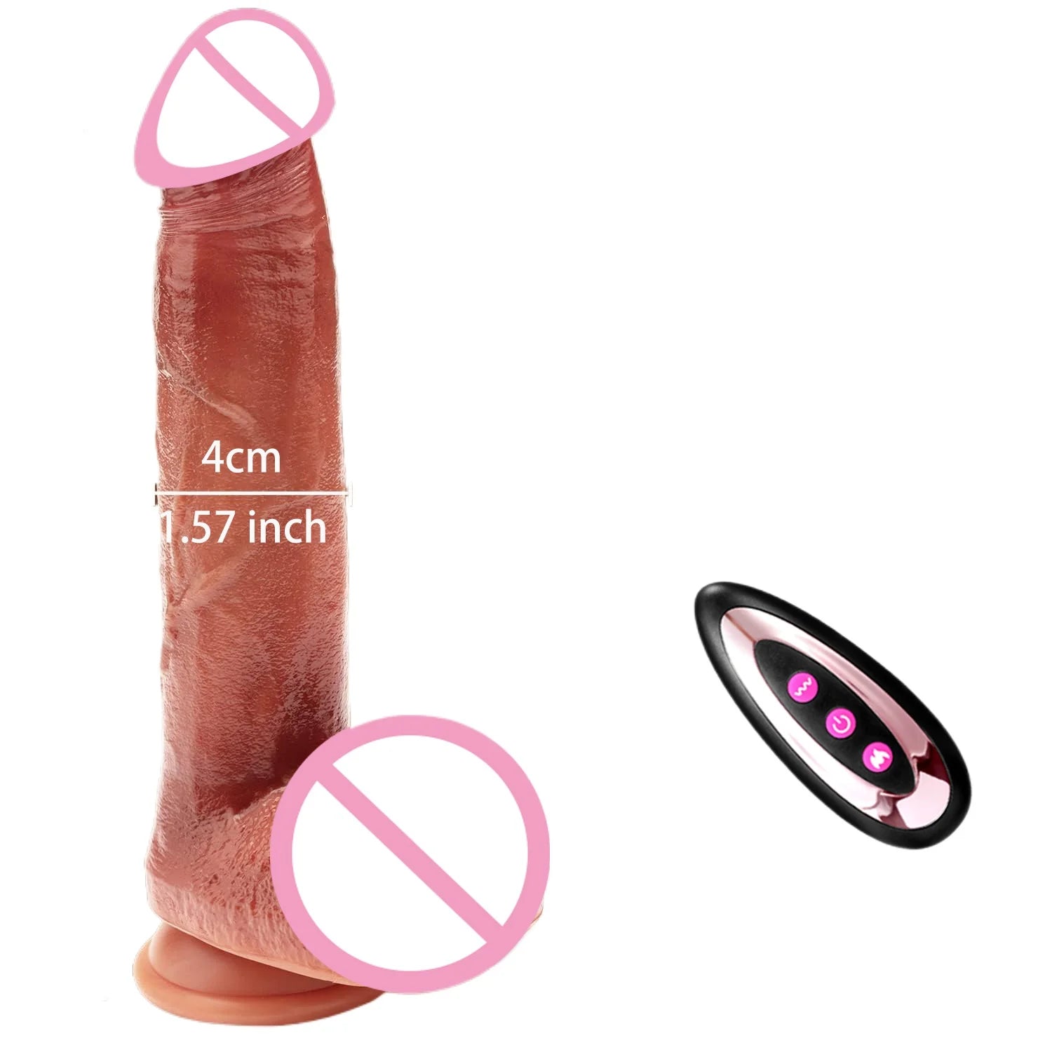 Realistic Dildos Vibrator Big Penis Telescopic Heating Silicone Female Dildos for G Spot Anal Stimulation Vibrators for Women 18
