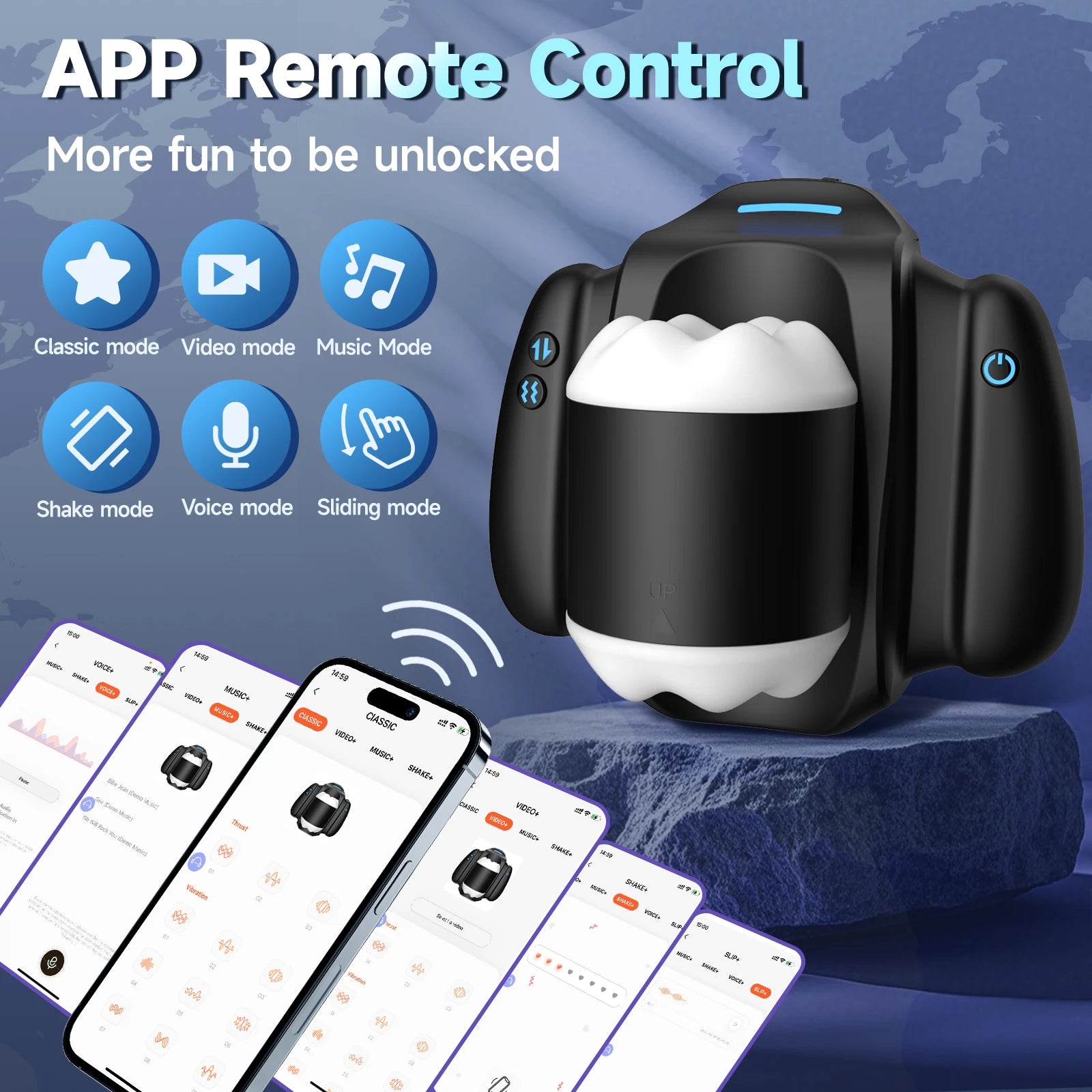 Automatic Telescopic Vibrating Handle Male Masturbator Adult Sex Toy For Men App Control Penetration Penis Trainer  Pocket Pussy