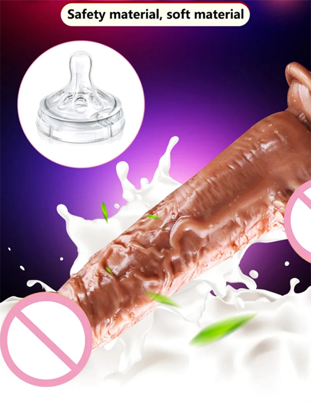 Realistic Water Spray Soft Dildo Anal Sex Toy for Women Adult Gift Silicone Ejaculating Masturbators Penis Big Suction Cup Dick