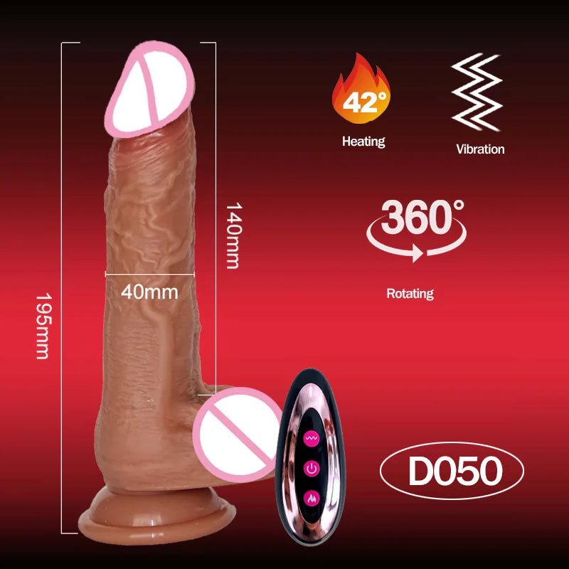 Realistic Dildo Sex Toys for Women Telescopic Vibrators with Female Vagina Stimulator Dildos Vibrators Big Penis Anal Plug Dick