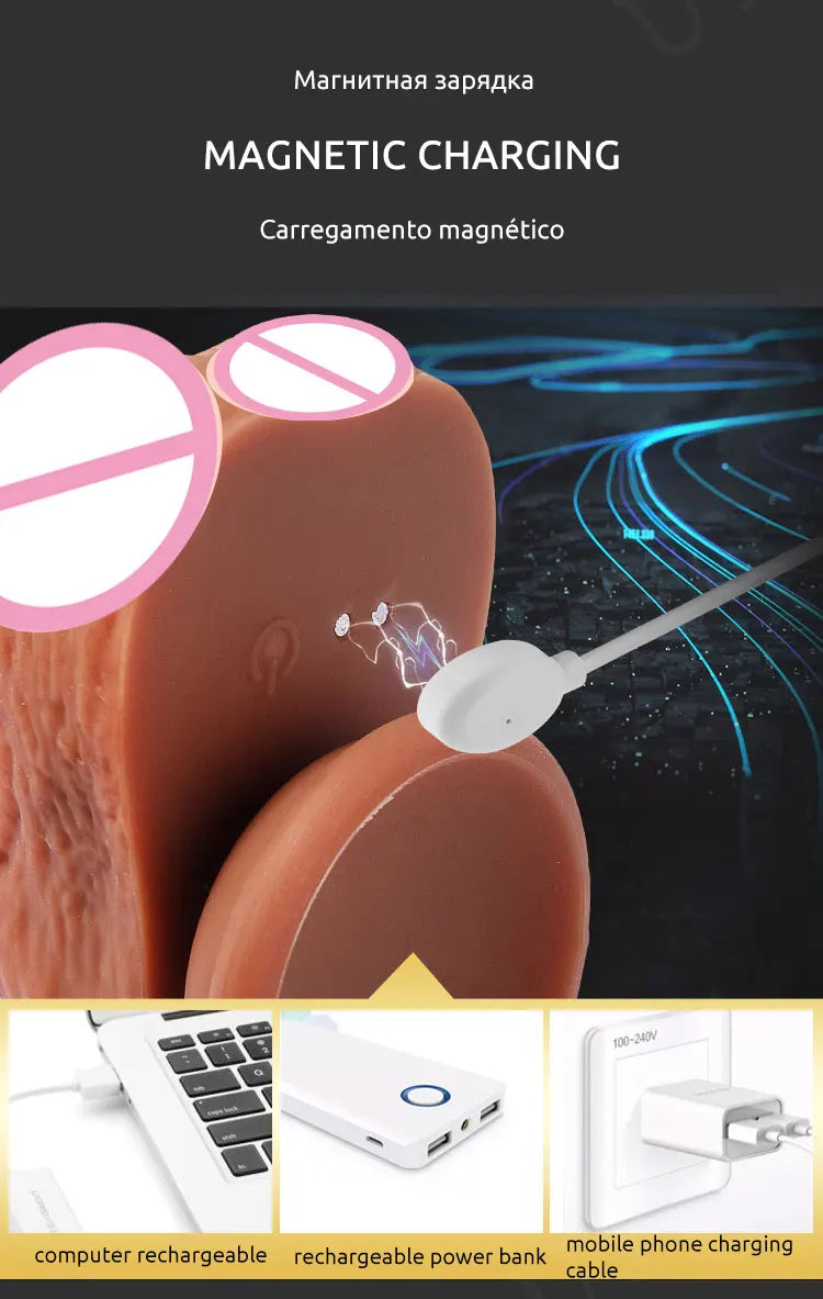 realistic big dildo vibrator penis telescopic swing heating silicone dildos female remote control vibrators for women UYO