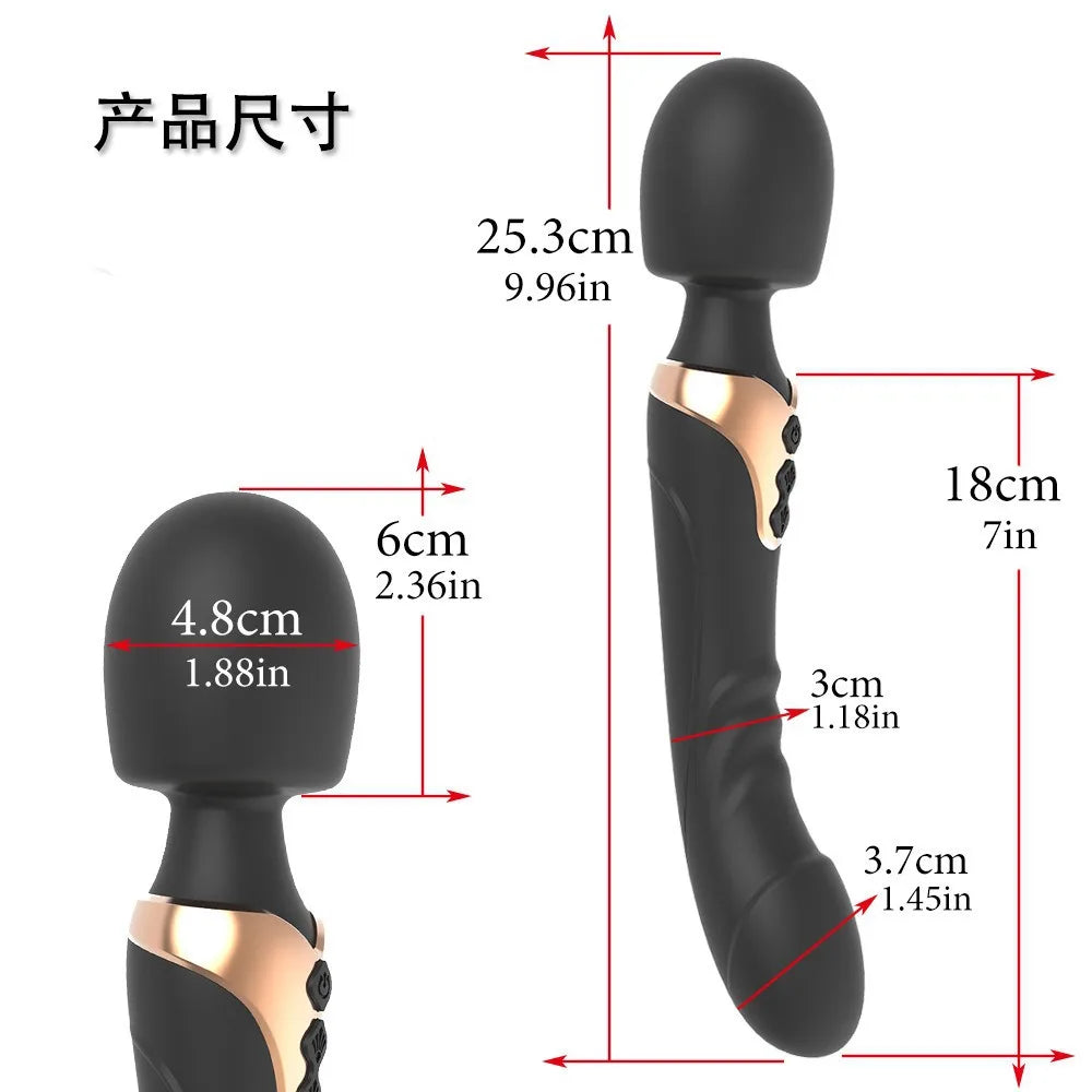 AV Vibrator with 10 Frequency Vibrating Sex Toy for Women Vagina G Spot Double Stimulation Vagina Massager Female Sex Toys