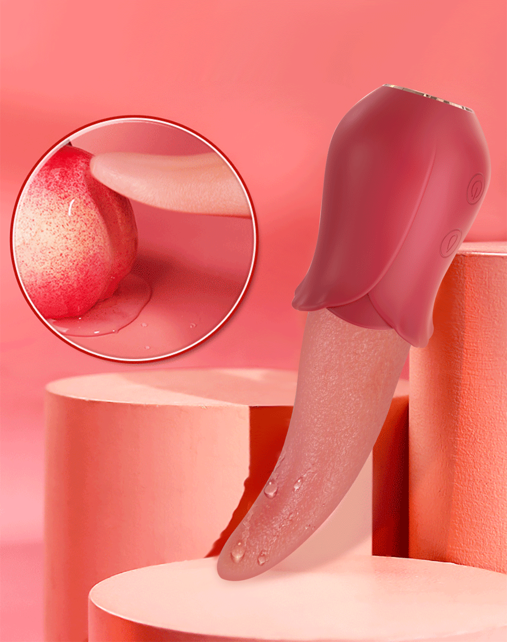 Powerful Tongue Licking Vibrator Adult Sex Toy For Women Nipple Vagina Clitoris Stimulator G Spot Vibrators Female Masturbation