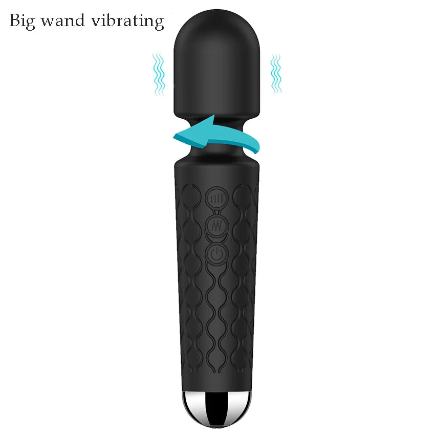 20 Modes Strong Vibration Mini Vibrator Magic Stick USB Charging Massager Clitoris G-Spot Vibrators Sex Toy For Women Adults 18+