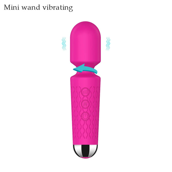 20 Modes Strong Vibration Mini Vibrator Magic Stick USB Charging Massager Clitoris G-Spot Vibrators Sex Toy For Women Adults 18+