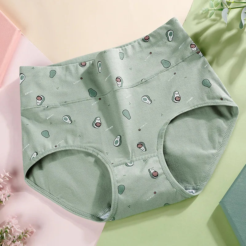 Women's Underwear Cotton High Waist Panties Female Abdominal Briefs Girls Graphene Antibacterial Underpant Ladies Sexy Lingeries