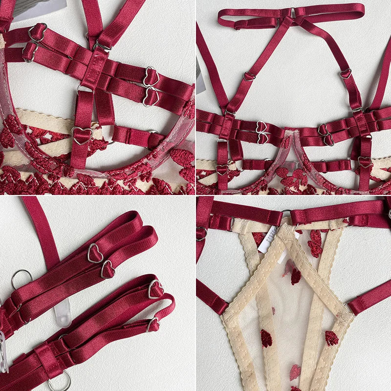 Straps Women's Sexys Panties Sexy Lingerie Pornographic Lingerie Outfits Romantic Lingeries Sexy Lingeries for Woman Set Colales